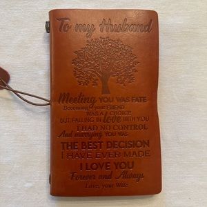 BRAND NEW: “ To my husband”  Wedding/Anniversary Journal